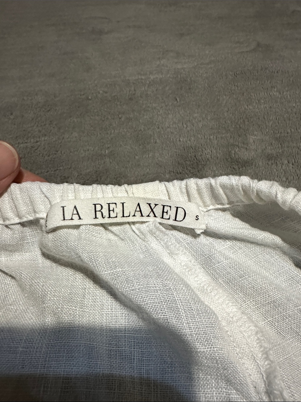 LA Relaxed Linen Drawstring Pant - Picture 2 of 5